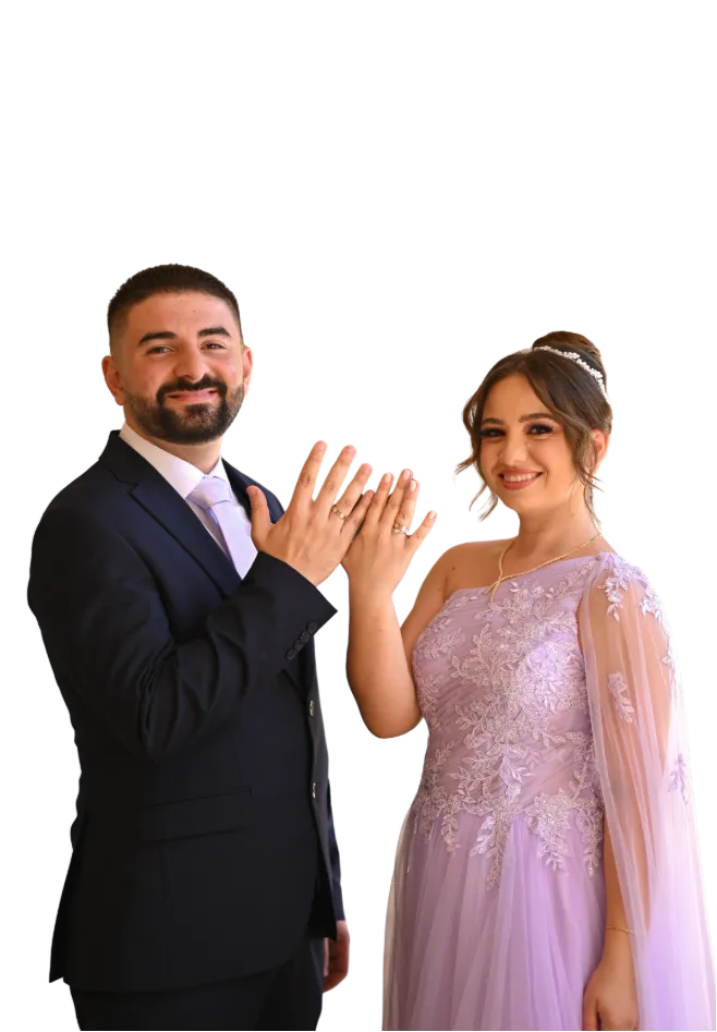 Nael and Carla smiling together